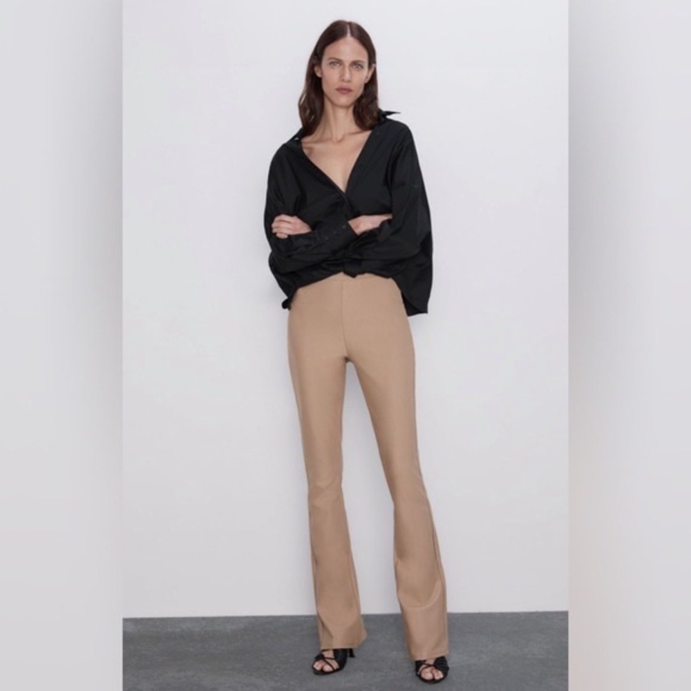 Zara split hem trousers